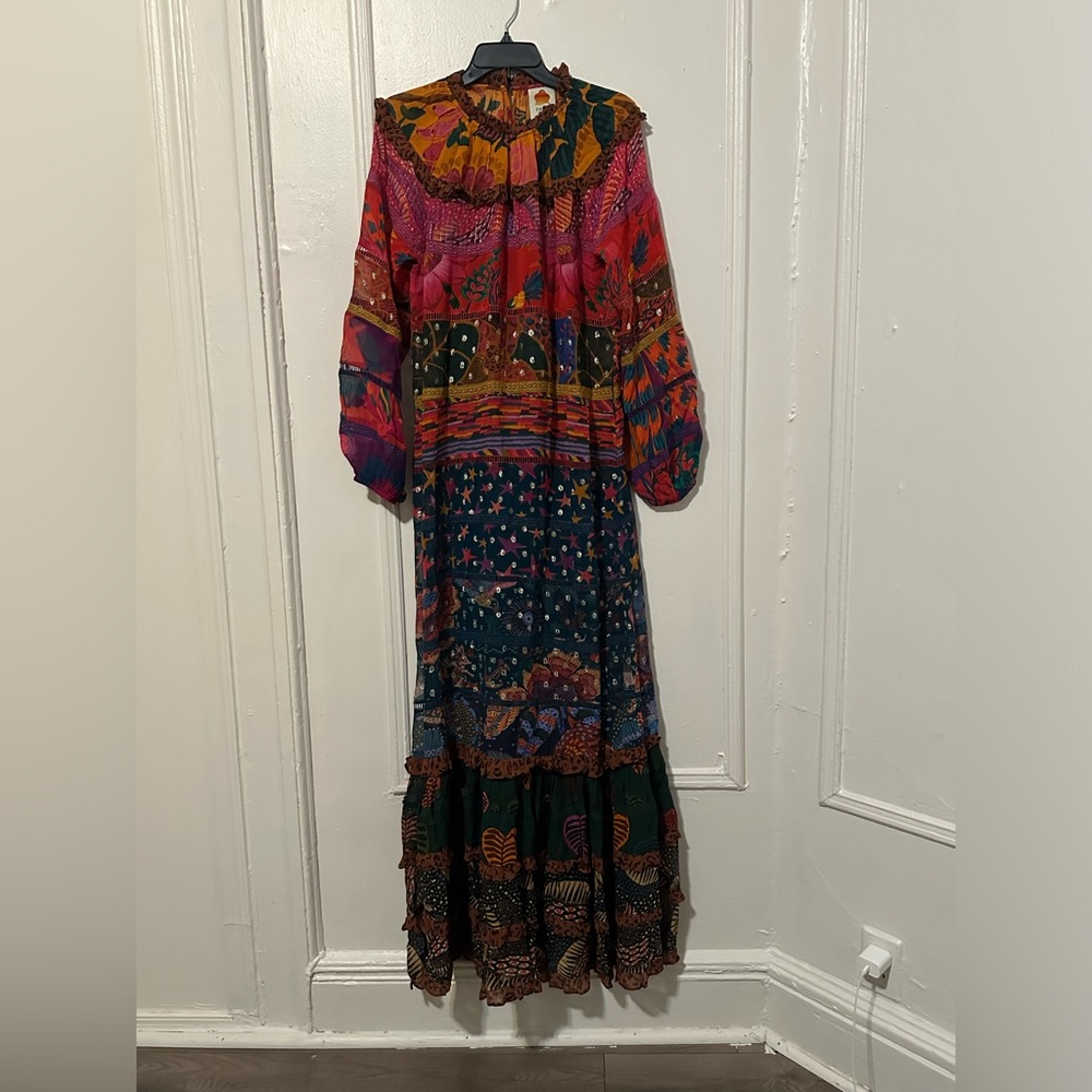 FARM RIO MIXED PRINTS LAYERED MAXI DRESS
MIX PRINT